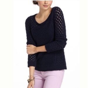 Anthropologie Navy Sweater S/P